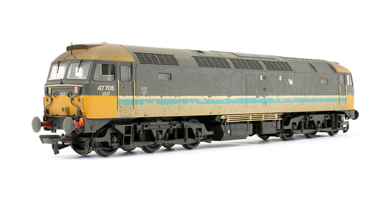 Pre-Owned Class 47 47706 De-Branded Scotrail With NSE Flashes Diesel Locomotive - Weathered - Limited Edition