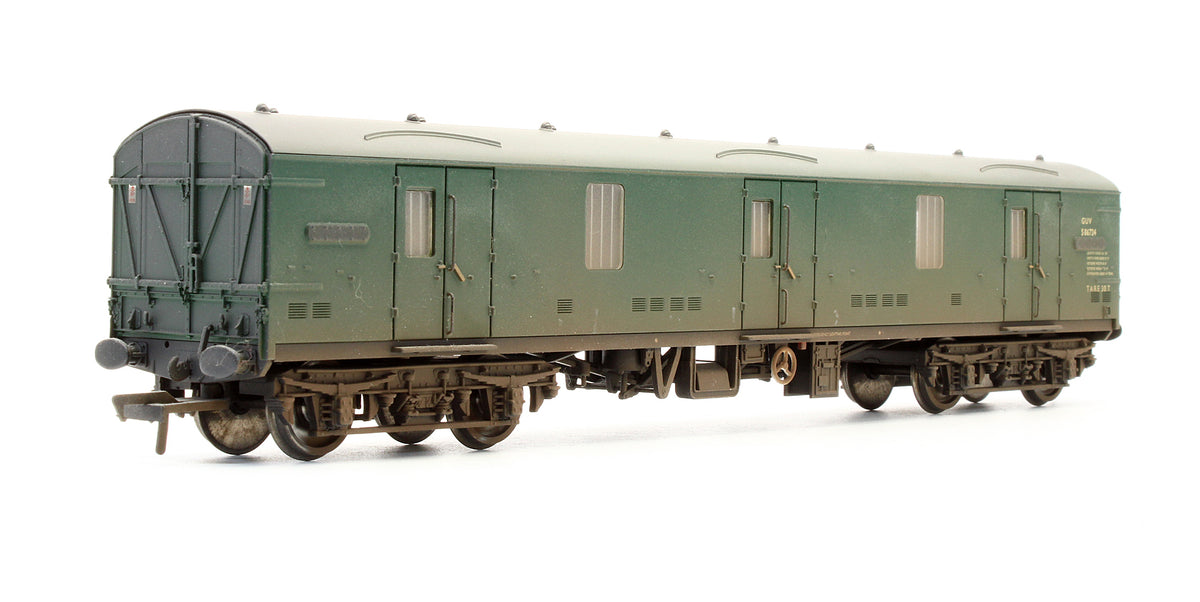 Pre-Owned BR MK1 GUV General Utility Van (SR) Green 'S86724' - Custom Weathered