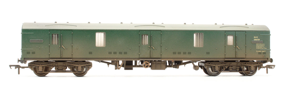 Pre-Owned BR MK1 GUV General Utility Van (SR) Green 'S86724' - Custom Weathered