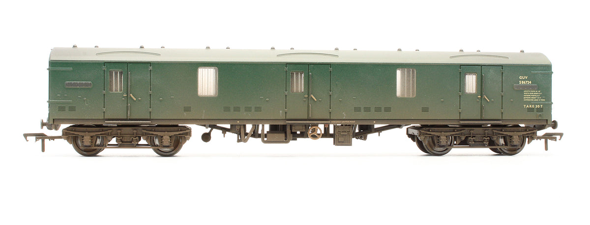 Pre-Owned BR MK1 GUV General Utility Van (SR) Green 'S86724' - Custom Weathered