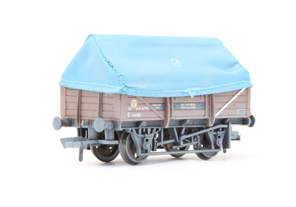 Pre-Owned 33-085 5 Plank China Clay Wagon BR Bauxite (Late) With Hood B743783 - Weathered