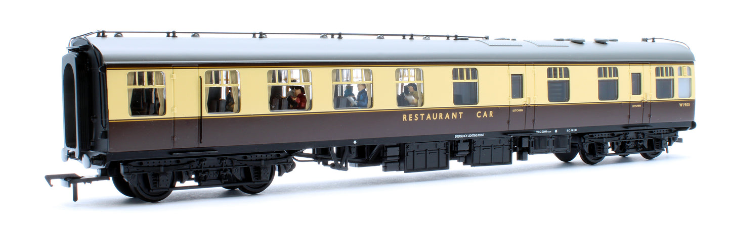 BR Mk1 RU Restaurant Unclassified BR (WR) Chocolate & Cream W1905 - Fitted Passengers