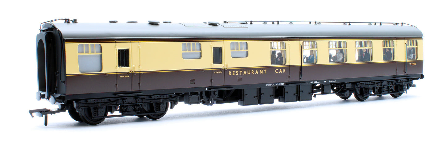 BR Mk1 RU Restaurant Unclassified BR (WR) Chocolate & Cream W1905 - Fitted Passengers