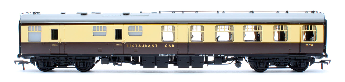 BR Mk1 RU Restaurant Unclassified BR (WR) Chocolate & Cream W1905 - Fitted Passengers