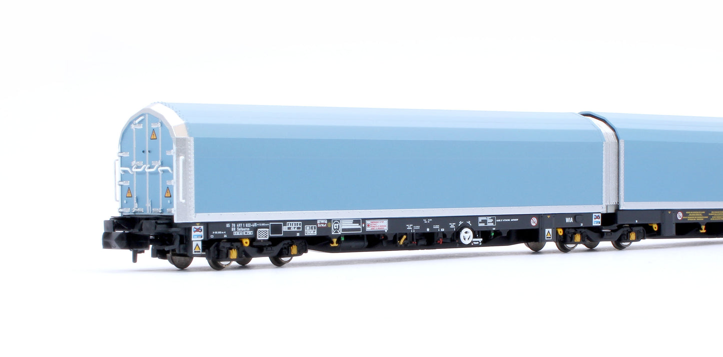 N/2mm 5-car Arbel WIA car carrier with RfD squadron branding. Wagon number 85 70 4971 022-4