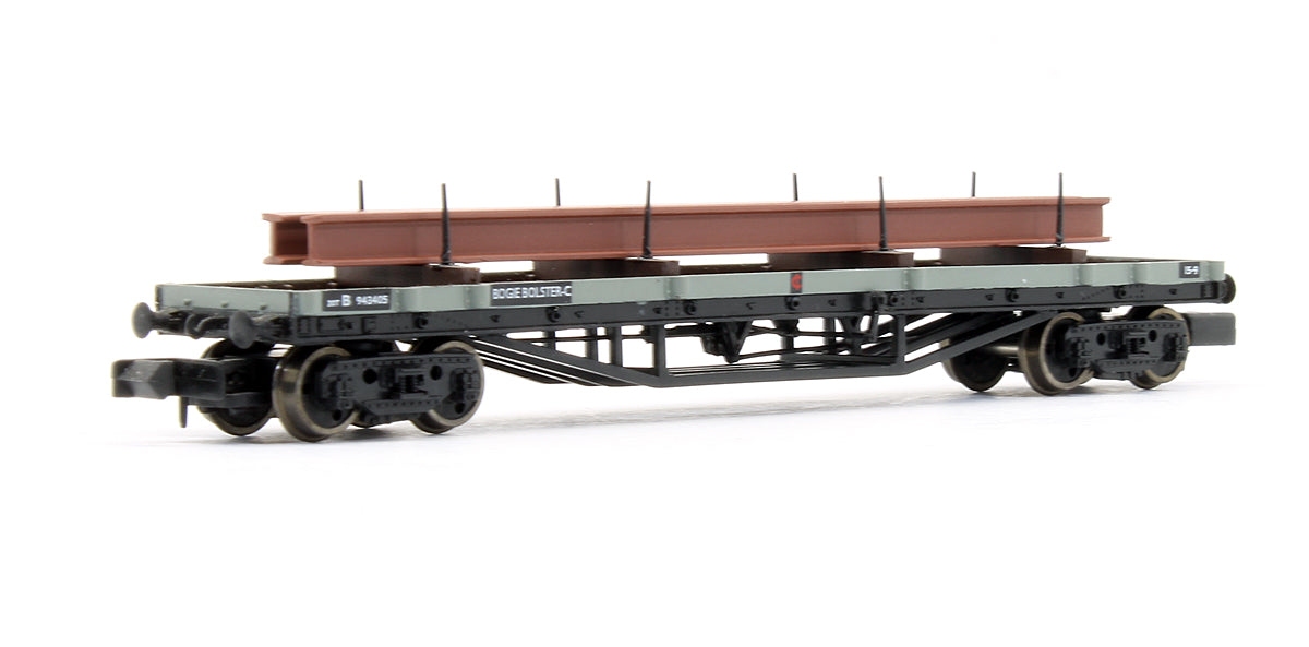 Pre-Owned Bogie Bolster Wagon BR Grey