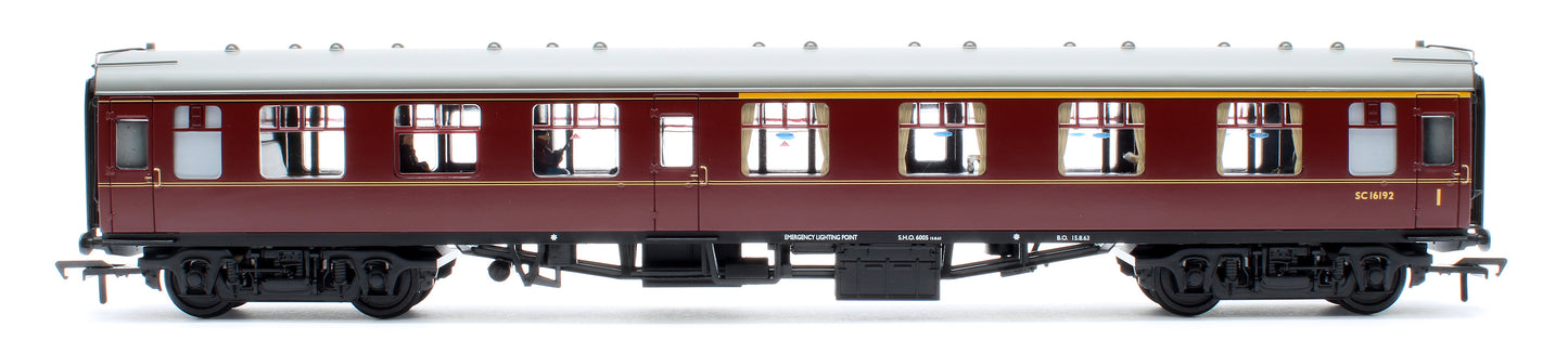 BR Mk1 CK Composite Corridor BR Maroon SC16192 - Fitted Passengers