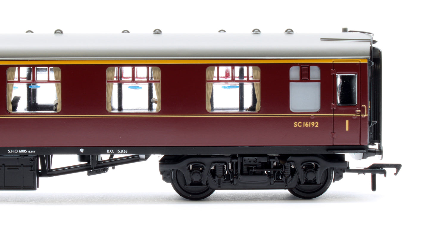 BR Mk1 CK Composite Corridor BR Maroon SC16192 - Fitted Passengers