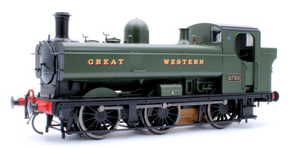 Class 87xx Pannier 'Great Western' Green  8750 - Steam Tank Locomotive - DCC Fitted