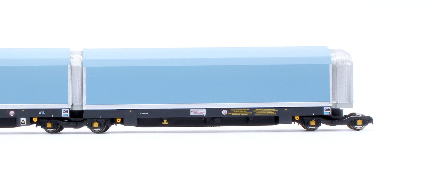 N/2mm 5-car Arbel WIA car carrier with RfD squadron branding. Wagon number 85 70 4971 055-4