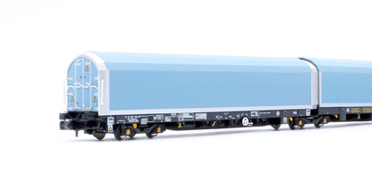 N/2mm 5-car Arbel WIA car carrier with RfD squadron branding. Wagon number 85 70 4971 055-4