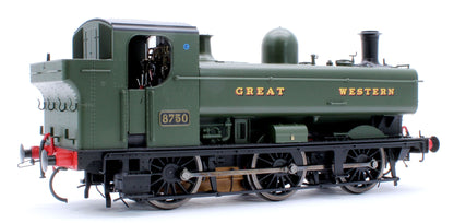 Class 87xx Pannier 'Great Western' Green  8750 - Steam Tank Locomotive