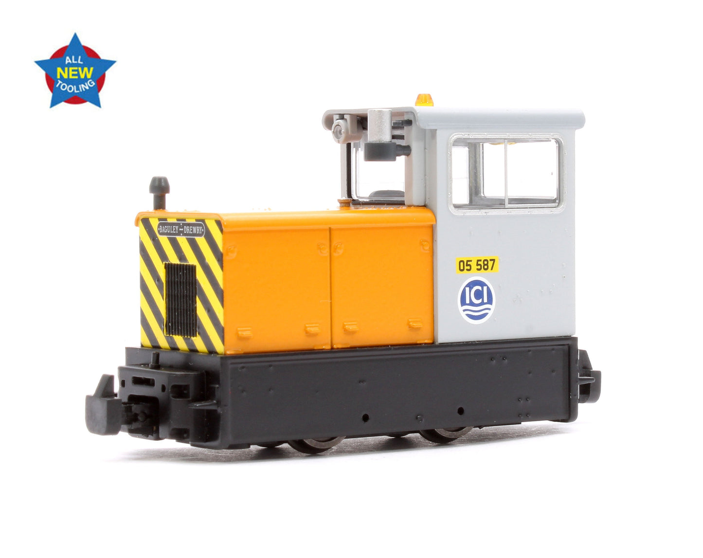 Pre-Owned Baguley-Drewry 70hp Diesel 05 587 ICI Orange & Grey Diesel Locomotive
