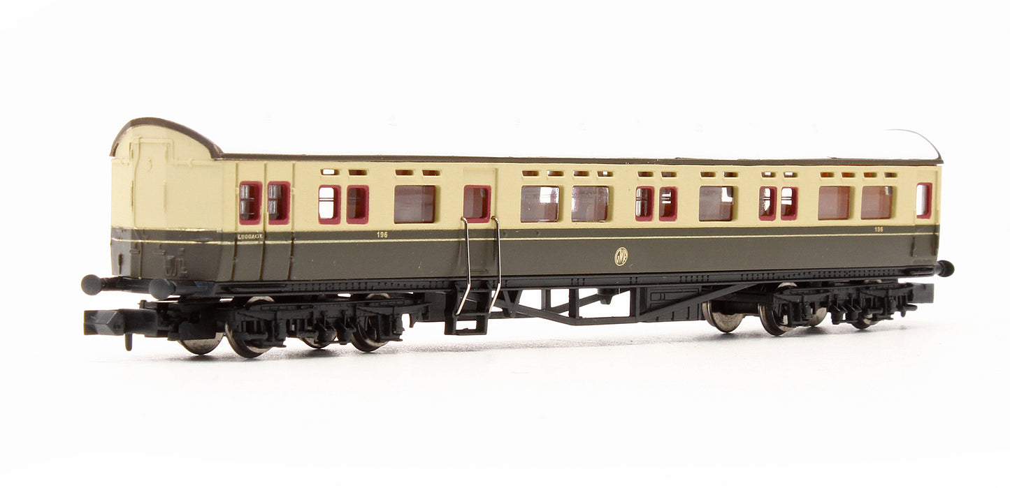 Pre-Owned 2P-004-010 Autocoach GWR Shirtbutton Chocolate & Cream '196'