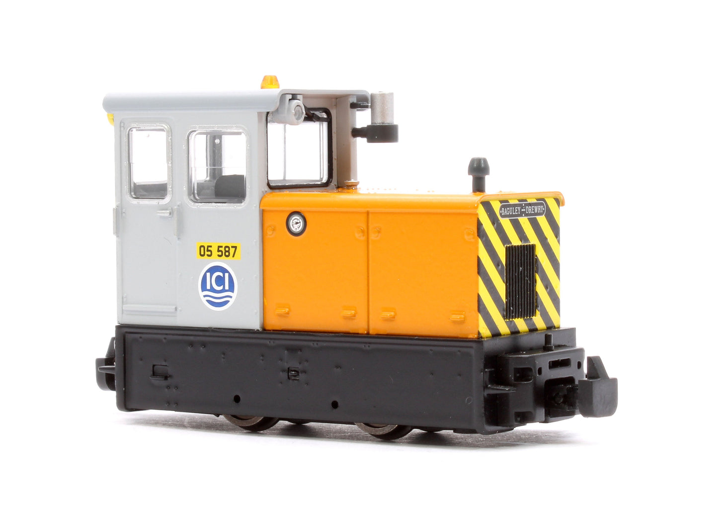 Pre-Owned Baguley-Drewry 70hp Diesel 05 587 ICI Orange & Grey Diesel Locomotive