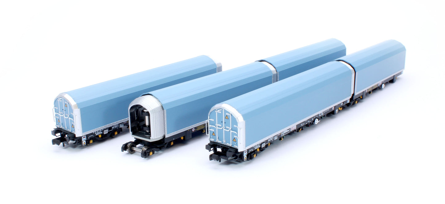 N/2mm 5-car Arbel WIA car carrier with RfD squadron branding. Wagon number 85 70 4971 055-4