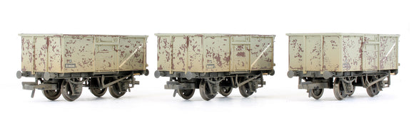 Pre-Owned Set Of 3 BR Grey 16T Mineral Wagons With Loads (Weathered)