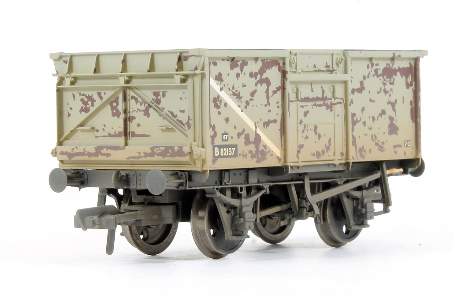 Pre-Owned Set Of 3 BR Grey 16T Mineral Wagons With Loads (Weathered)