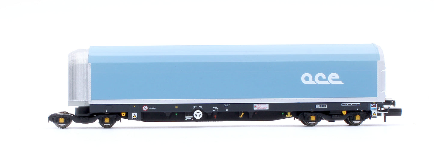 N/2mm 5-car Arbel WIA car carrier with RfD squadron and ACE branding. Wagon number 85 70 4971 000-0