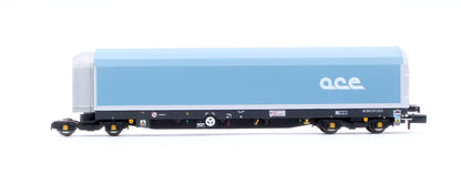 N/2mm 5-car Arbel WIA car carrier with RfD squadron and ACE branding. Wagon number 85 70 4971 000-0