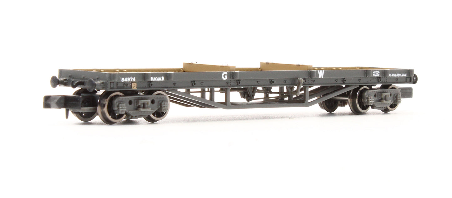 Pre-Owned 373-927 30T Bogie Bolster Wagon GWR Grey with load No.84974