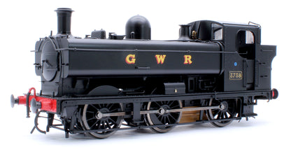 Class 87xx Pannier GWR Black 3738 - Steam Tank Locomotive