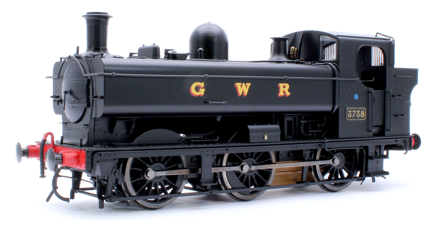 Class 87xx Pannier GWR Black 3738 - Steam Tank Locomotive - DCC Fitted
