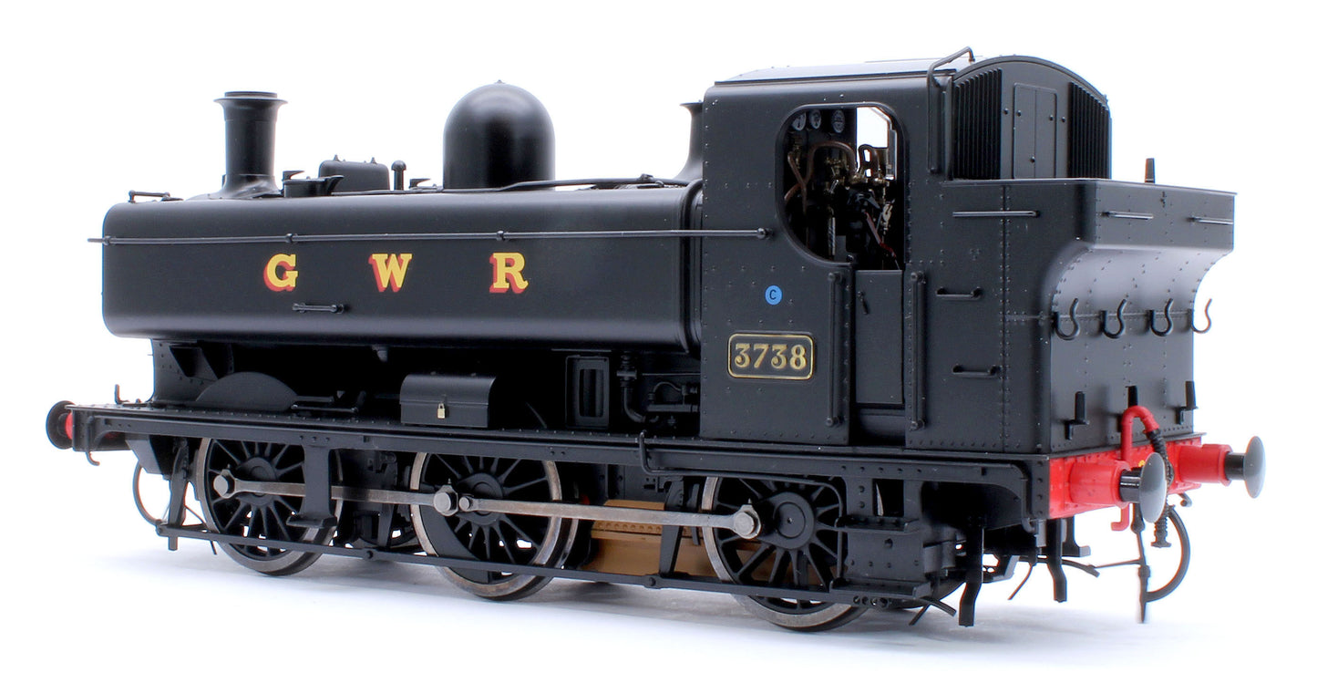 Class 87xx Pannier GWR Black 3738 - Steam Tank Locomotive - Sound Fitted