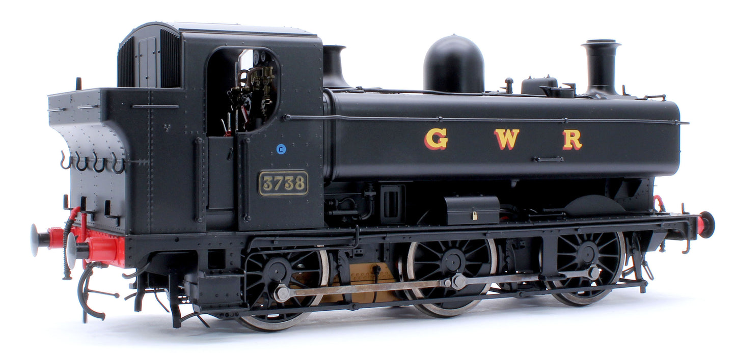 Class 87xx Pannier GWR Black 3738 - Steam Tank Locomotive - Sound Fitted