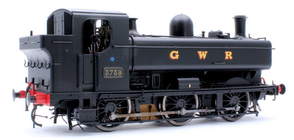 Class 87xx Pannier GWR Black 3738 - Steam Tank Locomotive - DCC Fitted