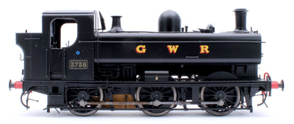 Class 87xx Pannier GWR Black 3738 - Steam Tank Locomotive