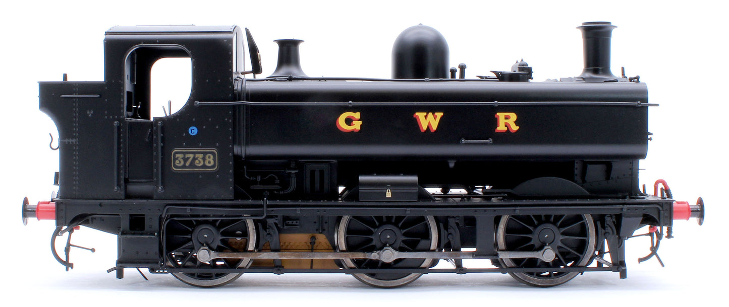 Class 87xx Pannier GWR Black 3738 - Steam Tank Locomotive - DCC Fitted