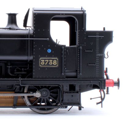 Class 87xx Pannier GWR Black 3738 - Steam Tank Locomotive