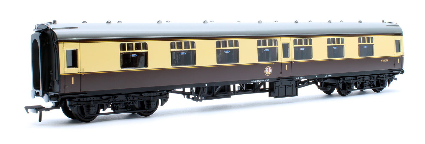 BR Mk1 FK First Corridor BR (WR) Chocolate & Cream W13079 - Fitted Passengers