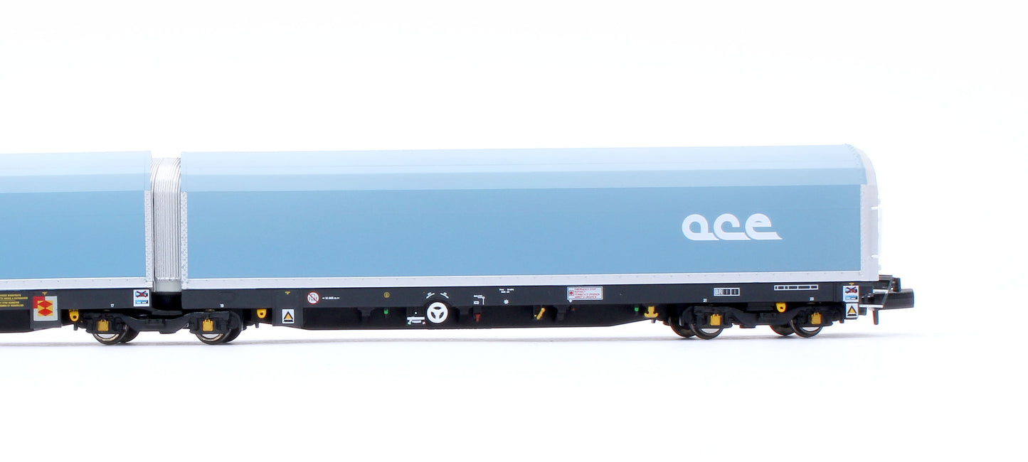 N/2mm 5-car Arbel WIA car carrier with RfD squadron and ACE branding. Wagon number 85 70 4971 000-0