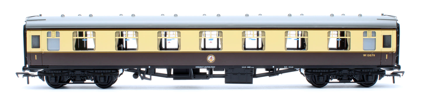 BR Mk1 FK First Corridor BR (WR) Chocolate & Cream W13079 - Fitted Passengers