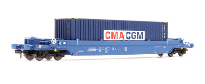 Pre-Owned B910E KQA / KTA Pocket Wagon & Container Container GERRS97738 + CMA/ CGM 40' HC