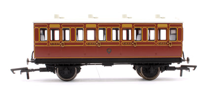 Pre-Owned 4 Wheel Coach 1st Class LB&SCR Mahogany No.474 (With Lights)