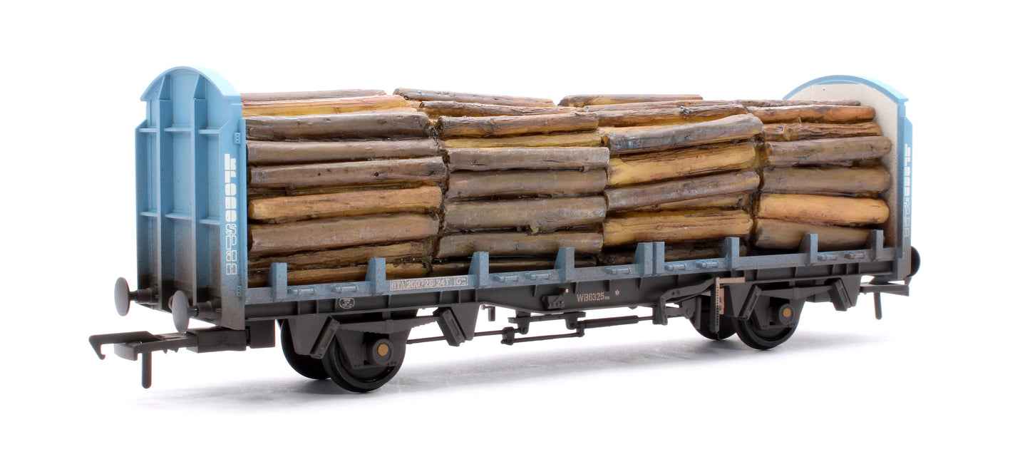 Pre-Owned BR OTA Timber Wagon 'Kronospan' Blue No.200728 - Weathered