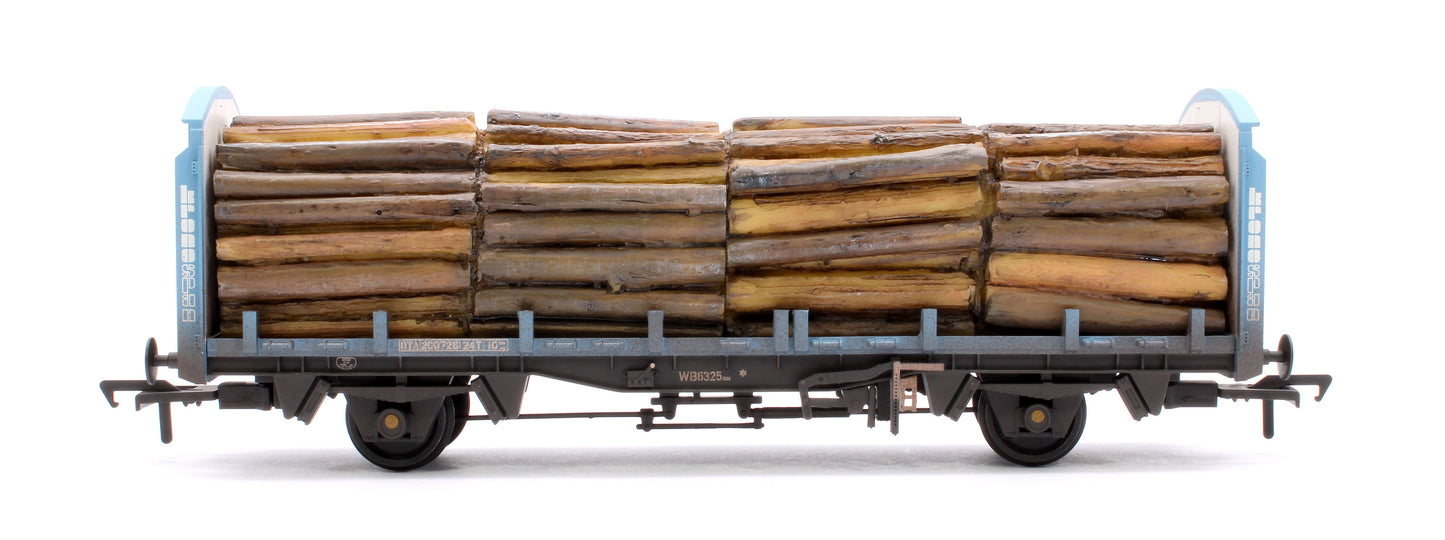 Pre-Owned BR OTA Timber Wagon 'Kronospan' Blue No.200728 - Weathered