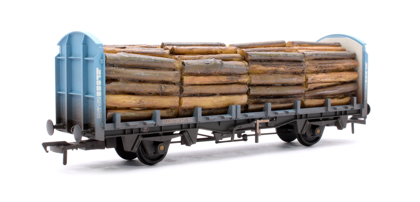 Pre-Owned BR OTA Timber Wagon 'Kronospan' Blue No.200728 - Weathered