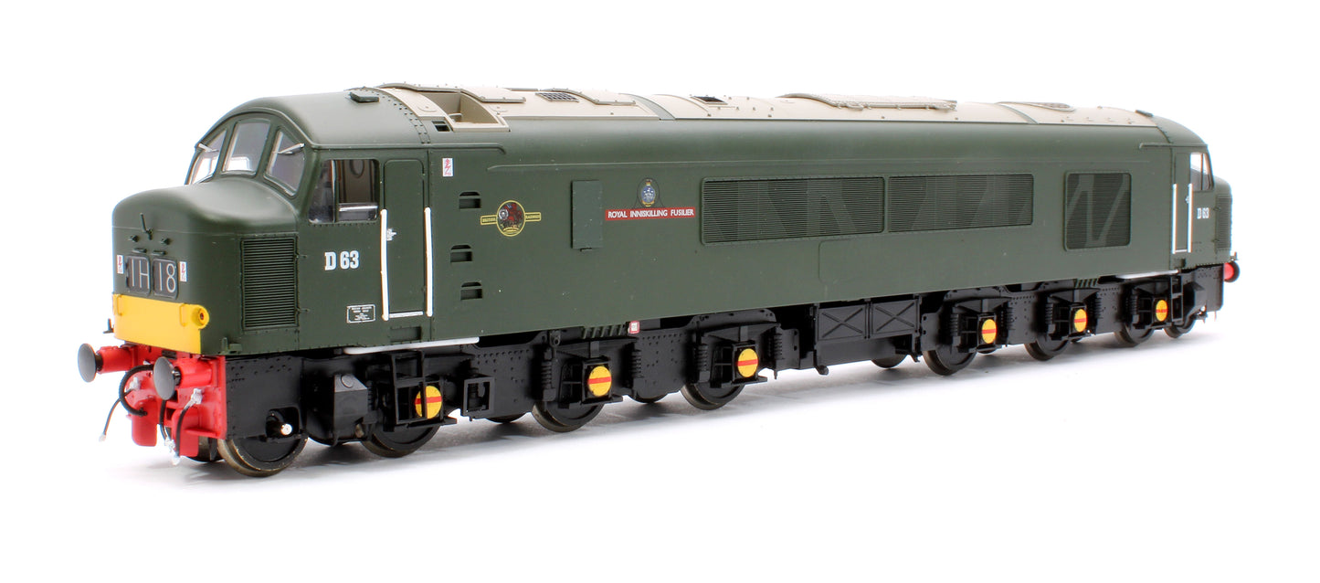 Class 45/0 'Royal Inniskilling Fusilier' D63 BR Economy Green (small yellow panel) Diesel Locomotive