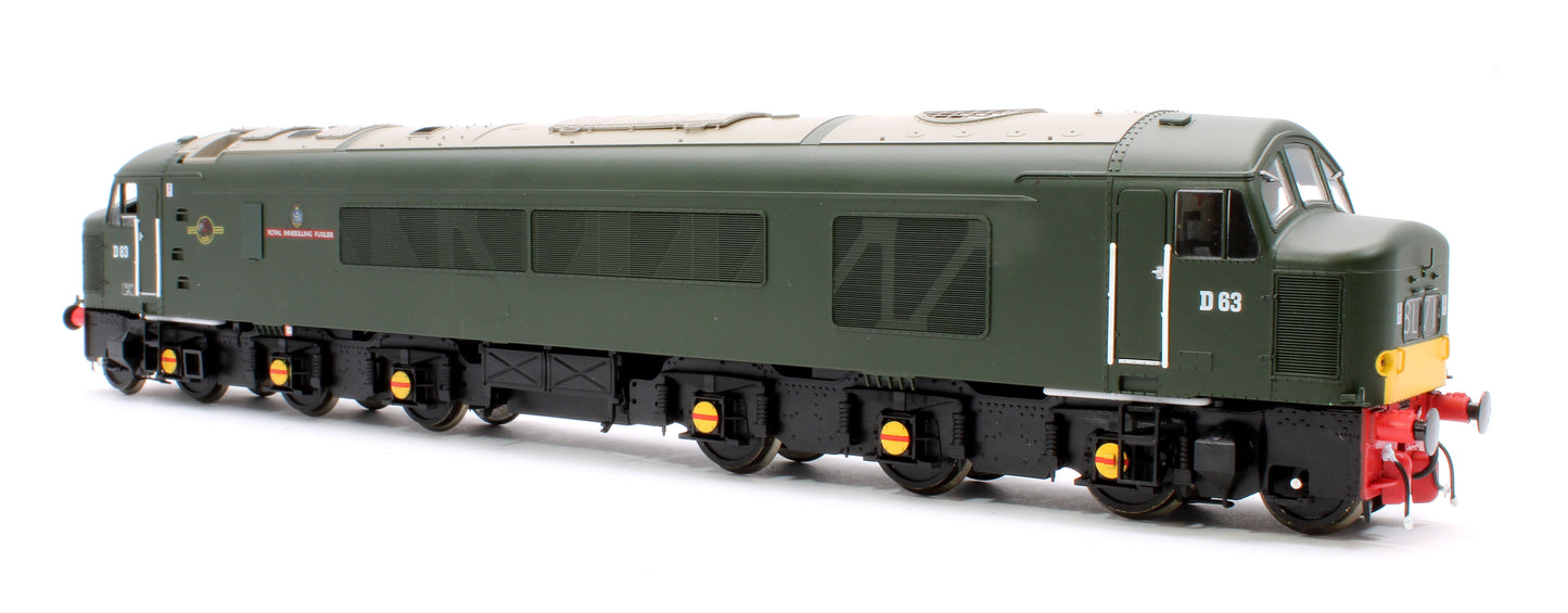 Class 45/0 'Royal Inniskilling Fusilier' D63 BR Economy Green (small yellow panel) Diesel Locomotive