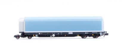 N/2mm 5-car Arbel WIA car carrier with DB Schenker branding. Wagon number 85 70 4971 015-8