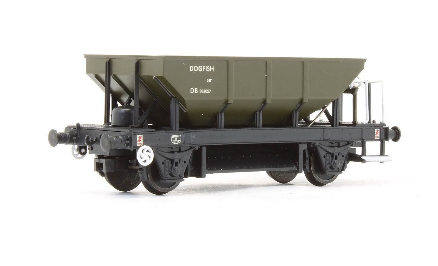 Pre-Owned Engineers Olive Green Dogfish Hopper Wagon 'DB 993057'