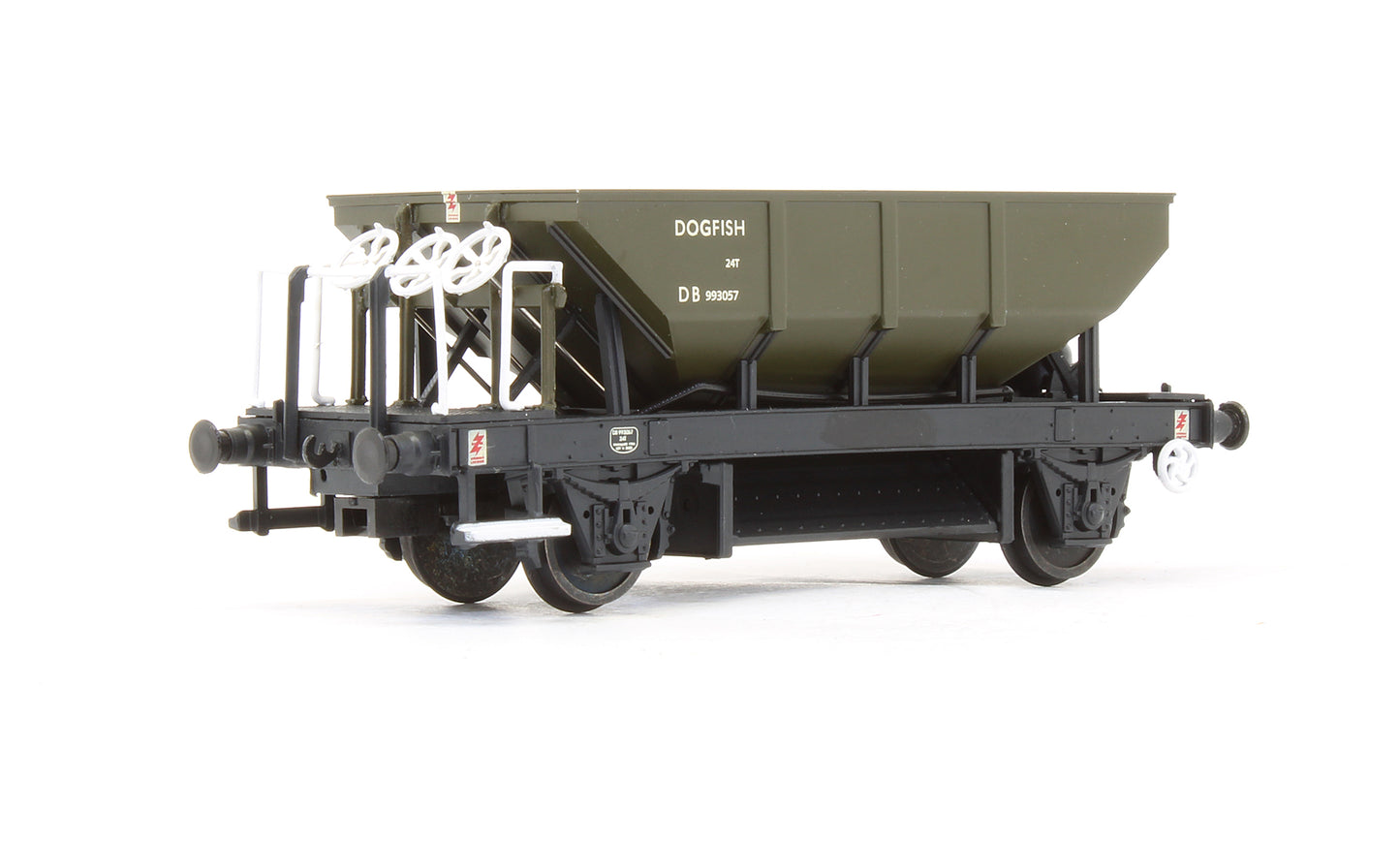 Pre-Owned Engineers Olive Green Dogfish Hopper Wagon 'DB 993057'