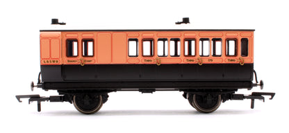 4 Wheel Coach Brake 3rd Class LSWR Brown No.179