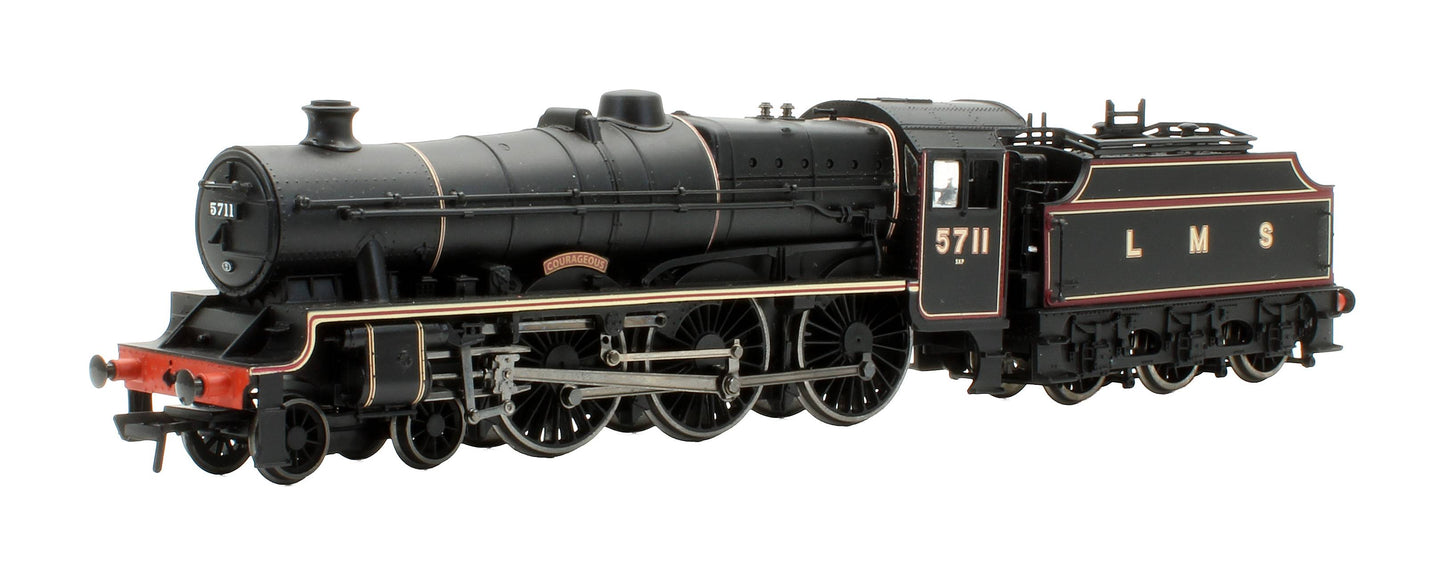 Pre-Owned 31-159 LMS Lined Black 4-6-0 Jubilee 5711 'Courageous' Steam Locomotive