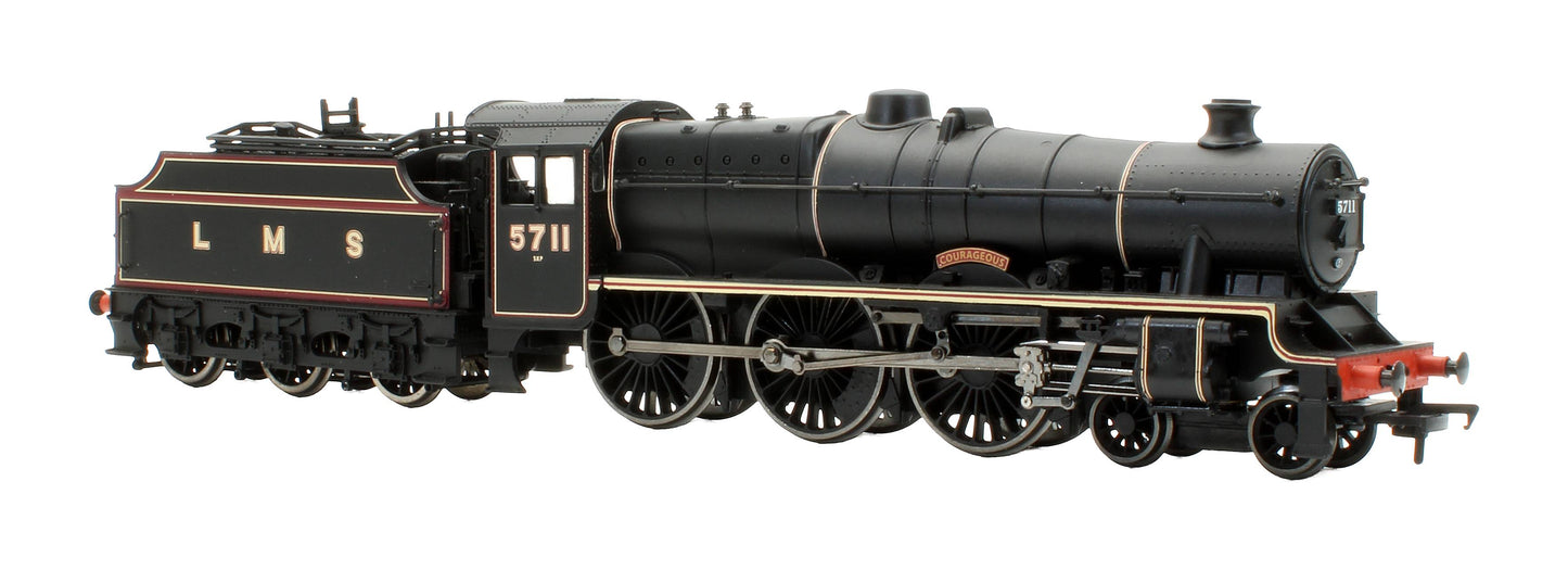 Pre-Owned 31-159 LMS Lined Black 4-6-0 Jubilee 5711 'Courageous' Steam Locomotive