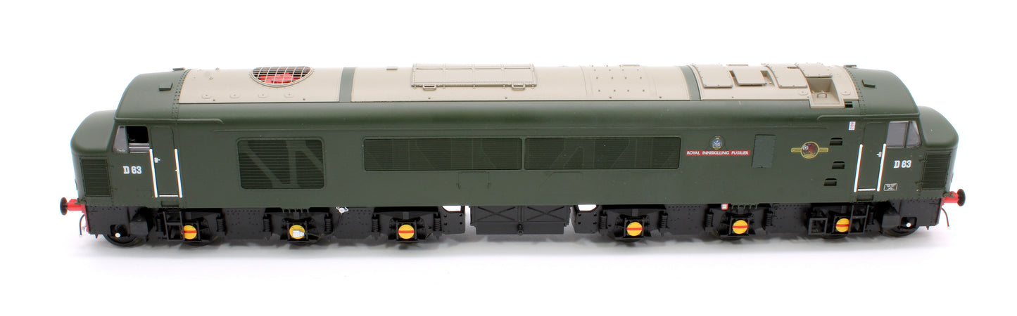 Class 45/0 'Royal Inniskilling Fusilier' D63 BR Economy Green (small yellow panel) Diesel Locomotive